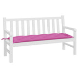 VIDAXL Garden Bench blazina 150x50x7 cm Oxford tkanina roza