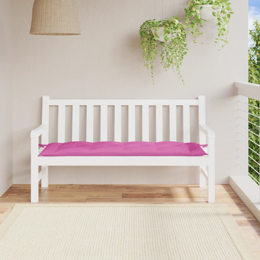 Vidaxx Gartenbankauflage 150x50x7 cm Oxford-Stoff rosa