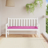 VIDAXL Garden Bench blazina 150x50x7 cm Oxford tkanina roza