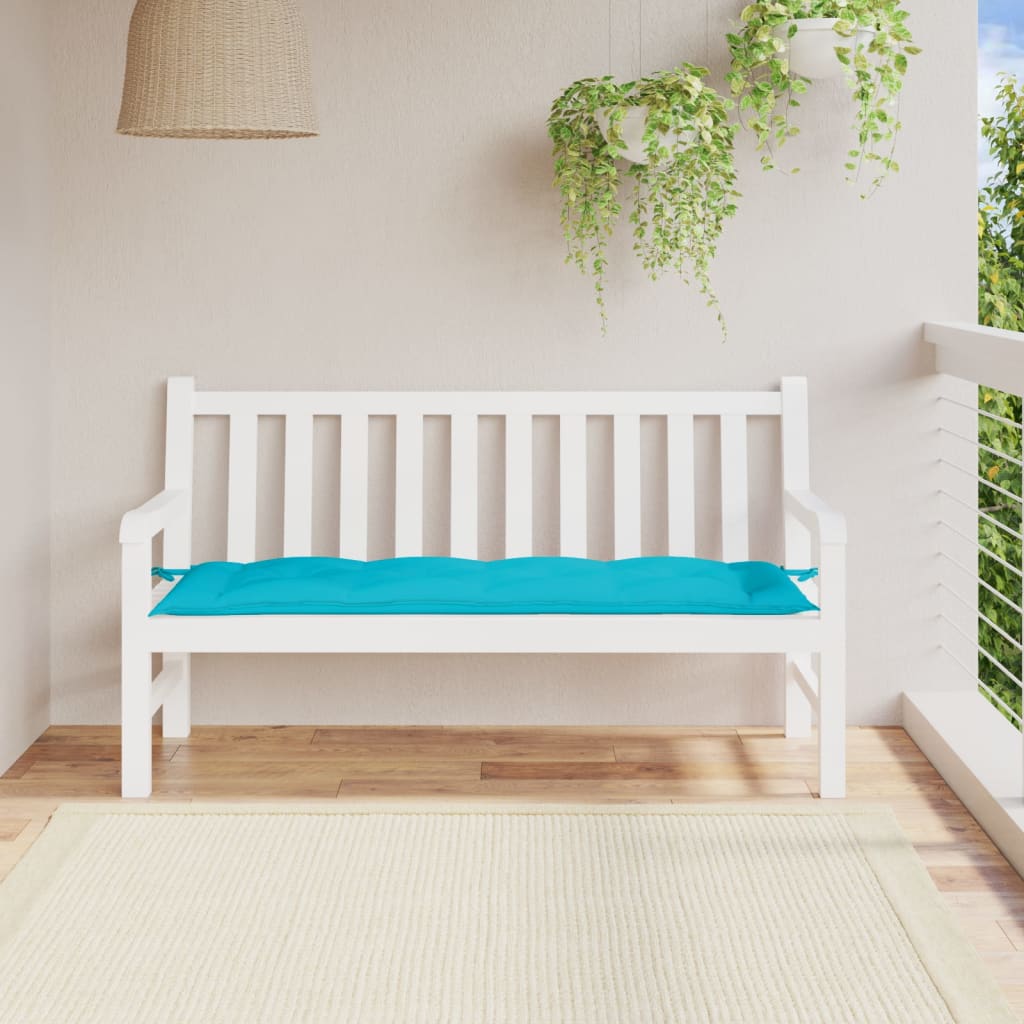 Vidaxx Gartenbankauflage 150x50x7 cm Oxford-Stoff türkis