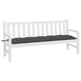 Vidaxl Garden Bench Cushion 180x50x7 cm Oxford Stoff Anthracite -farget