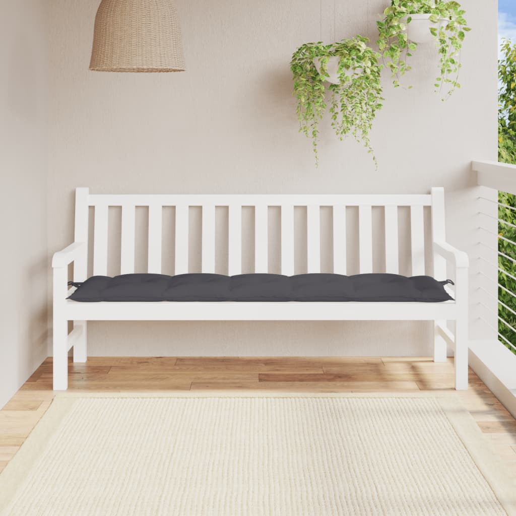 Vidaxx Gartenbankauflage 180x50x7 cm Oxford-Stoff anthrazit