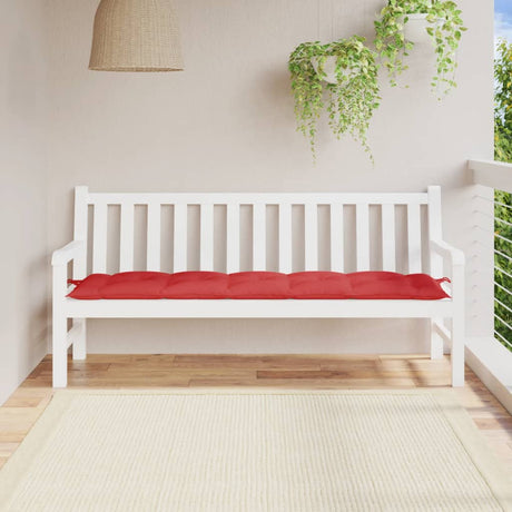 VidaXL Gartenbankauflage 180x50x7 cm Oxford-Stoff rot