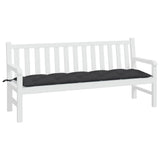 Vidaxl Garden Bench Cushion 180x50x7 cm Oxford tyg svart