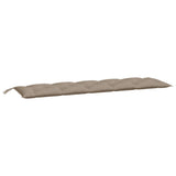 Vidaxx Gartenbankauflage 180x50x7 cm Oxford-Stoff taupe
