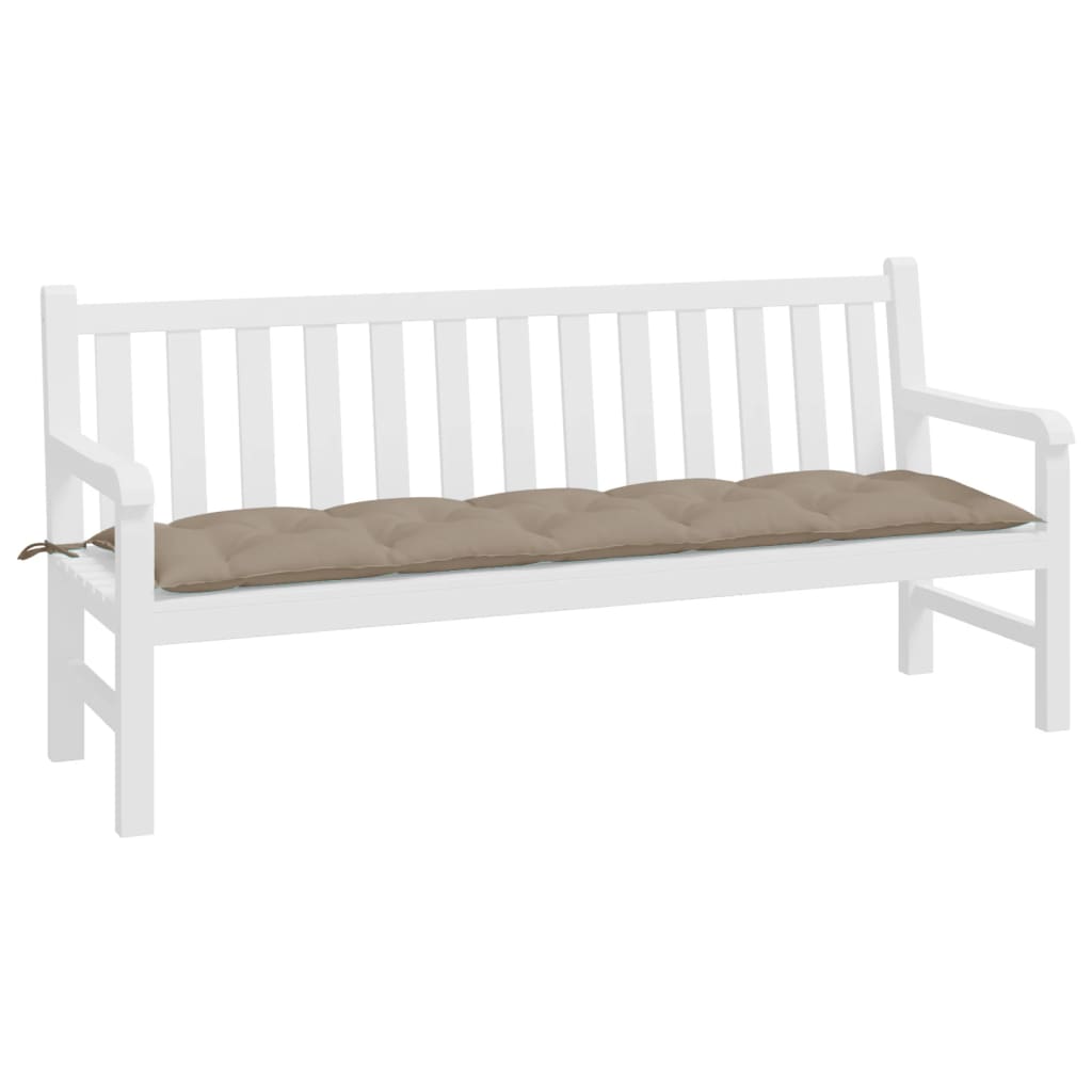 Vidaxl Garden Bench Poduszka 180x50x7 CM Oxford Fabric Taupe