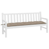 Vidaxl Garden Bench Poduszka 180x50x7 CM Oxford Fabric Taupe