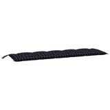 Vidaxx Gartenbankauflage 180x50x7 cm Oxford-Stoff Rautenmuster schwarz