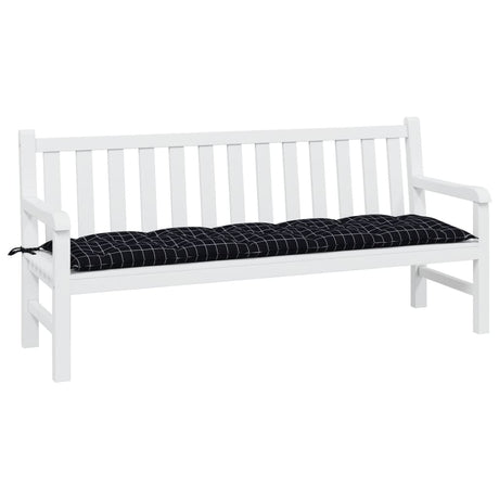 Vidaxx Gartenbankauflage 180x50x7 cm Oxford-Stoff Rautenmuster schwarz