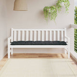 Vidaxx Gartenbankauflage 180x50x7 cm Oxford-Stoff Rautenmuster schwarz