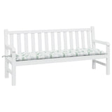 Vidaxx Gartenbankauflage 180x50x7 cm Oxford-Stoff mit Blattmuster
