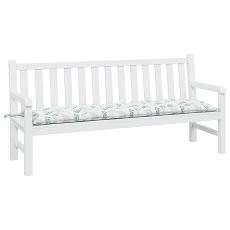 Vidaxx Gartenbankauflage 180x50x7 cm Oxford-Stoff mit Blattmuster