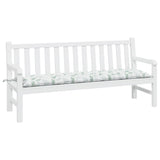 Vidaxl Garden Bench Cushion 180x50x7 cm Oxford stoffbladmønster