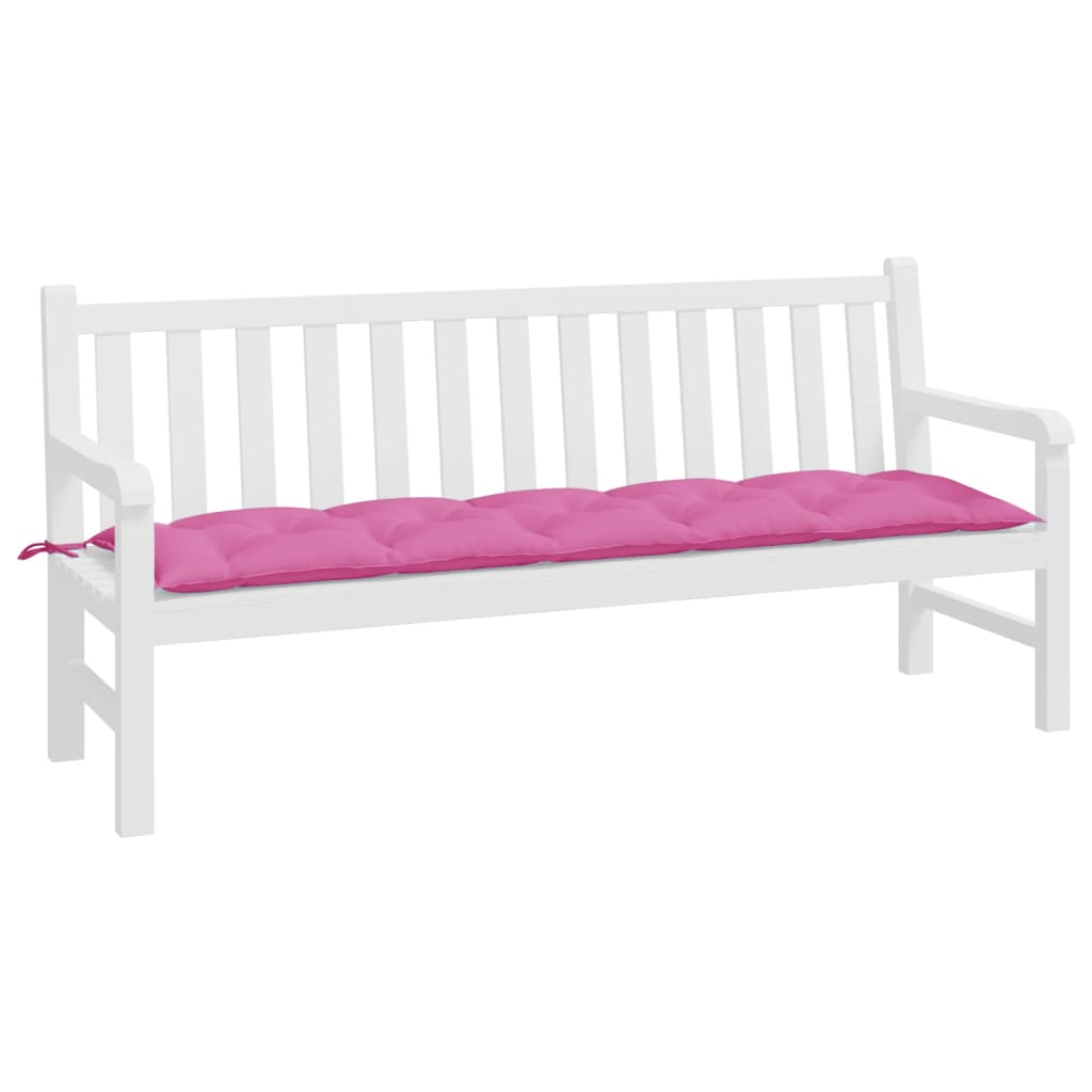 Vidaxl Garden Bench Cushion 180x50x7 cm Oxford stoff rosa