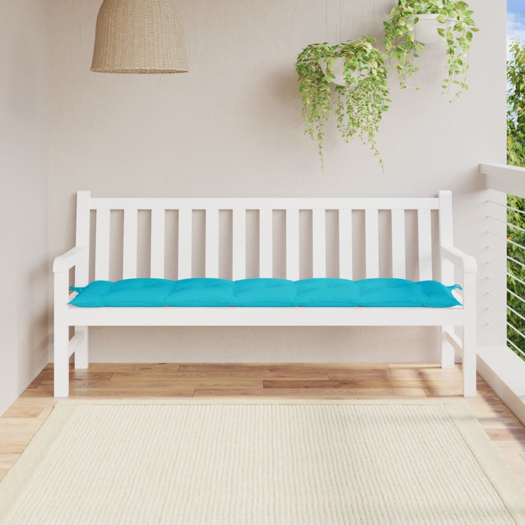 Vidaxl Garden Bench Pushion 180x50x7 cm Oxford Fabric turkis