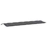 Vidaxx Gartenbankauflage 200x50x7 cm Oxford-Stoff anthrazit
