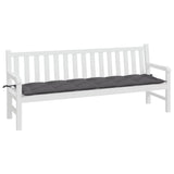 Vidaxx Gartenbankauflage 200x50x7 cm Oxford-Stoff anthrazit