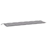 VidaXL Gartenbankauflage 200x50x7 cm Oxford-Stoff grau