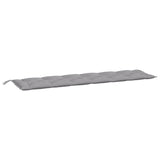 Vidaxl Gaartbank Custioun 200x50x7 cm Oxford Stoff Grey