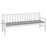 VidaXL Gartenbankauflage 200x50x7 cm Oxford-Stoff grau