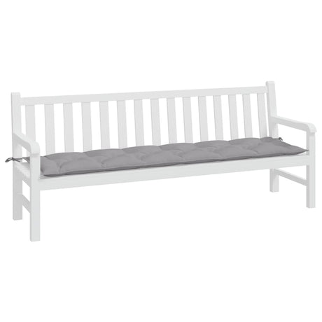 VidaXL Gartenbankauflage 200x50x7 cm Oxford-Stoff grau