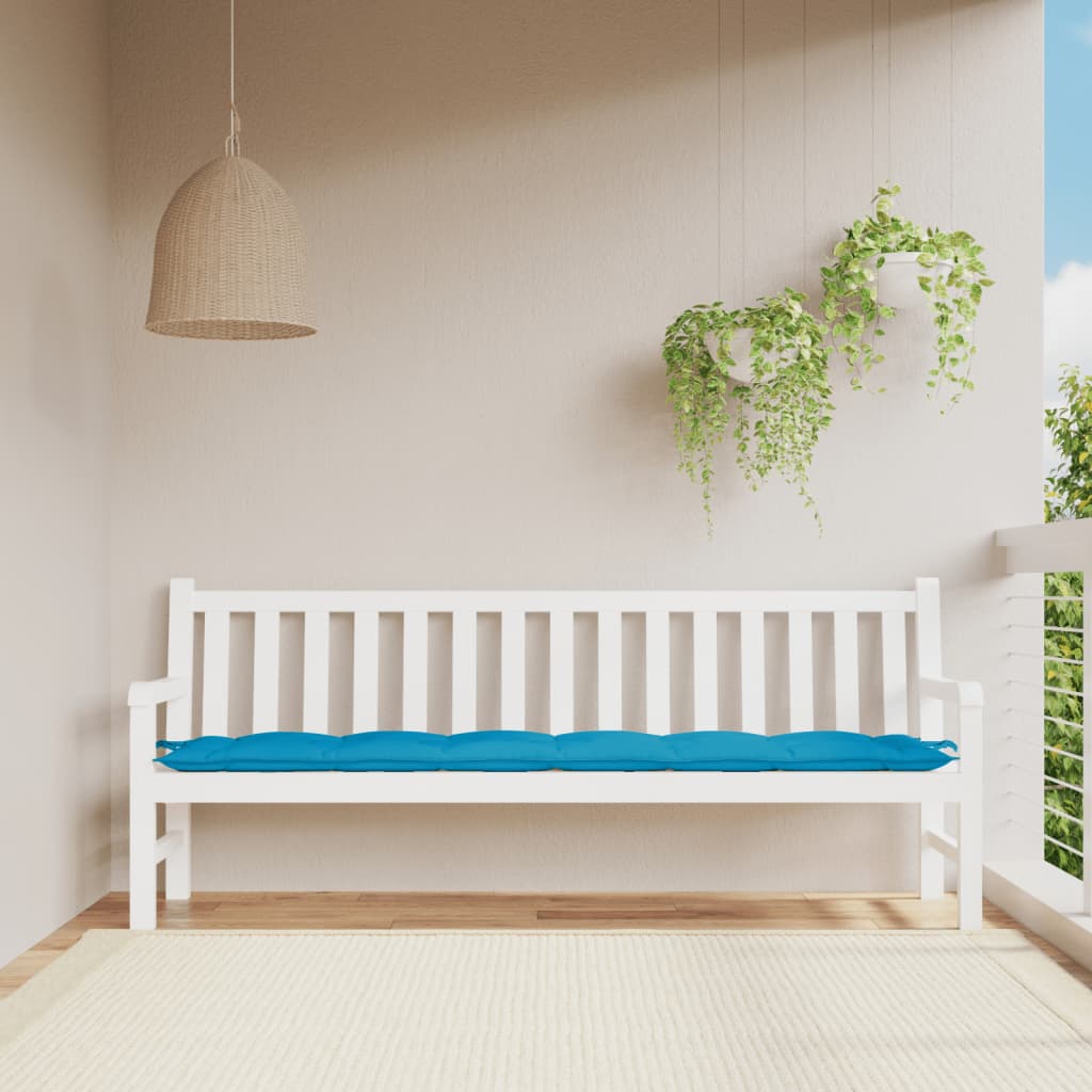 Vidaxx Gartenbankauflage 200x50x7 cm Oxford-Stoff hellblau