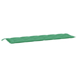 VidaXL Gartenbankauflage 200x50x7 cm Stoff grün
