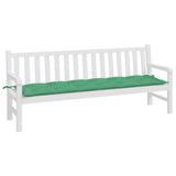 Vidaxl Garden Banch Cushion 200x50x7 cm in tessuto verde