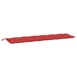 VidaXL Gartenbankauflage 200x50x7 cm Stoff rot