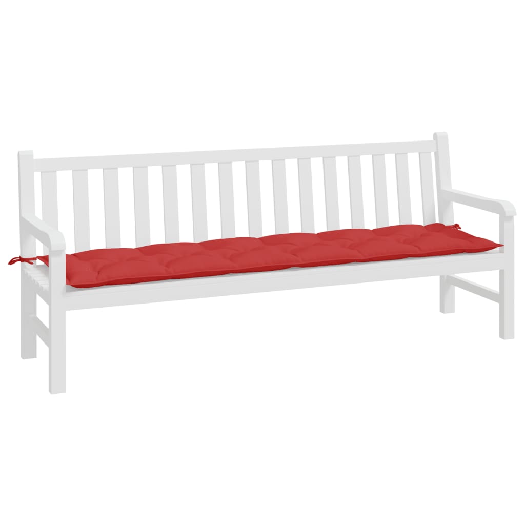 VidaXL Gartenbankauflage 200x50x7 cm Stoff rot