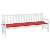 VidaXL Gartenbankauflage 200x50x7 cm Stoff rot