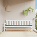VidaXL Gartenbankauflage 200x50x7 cm Stoff rot