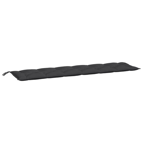 VidaXL Gartenbankauflage 200x50x7 cm Stoff schwarz