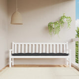 VidaXL Gartenbankauflage 200x50x7 cm Stoff schwarz