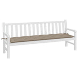 Vidaxx Gartenbankauflage 200x50x7 cm Oxford-Stoff taupe