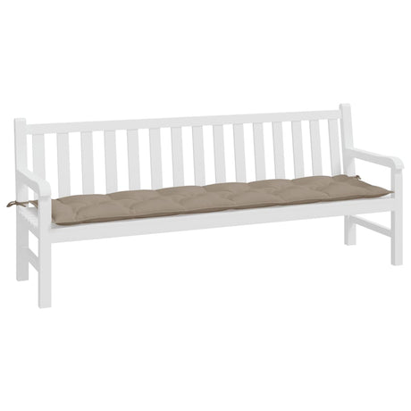 Vidaxx Gartenbankauflage 200x50x7 cm Oxford-Stoff taupe