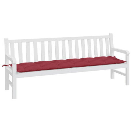 Vidaxx Gartenbankauflage 200x50x7 cm Oxford-Stoff weinrot