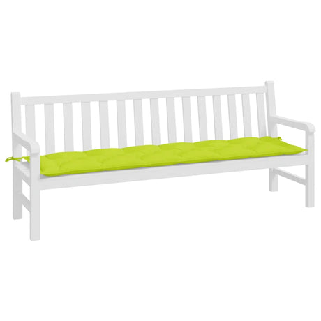 VidaXL Gartenbankauflage 200x50x7 cm Oxford-Stoff hellgrün