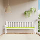 VidaXL Gartenbankauflage 200x50x7 cm Oxford-Stoff hellgrün