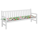 VidaXL Gartenbankauflage 200x50x7 cm Stoff mehrfarbig