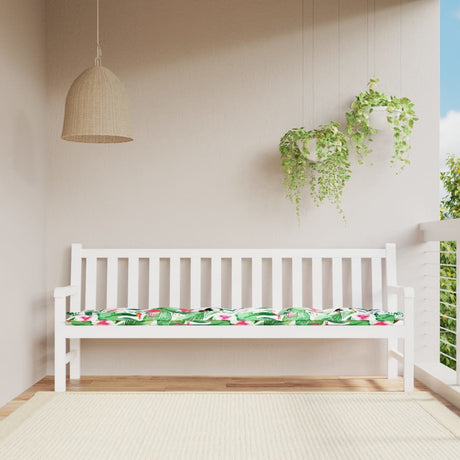 VidaXL Gartenbankauflage 200x50x7 cm Stoff mehrfarbig