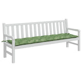 VidaXL Gartenbankkissen Blattmuster 200x50x7 cm Stoff
