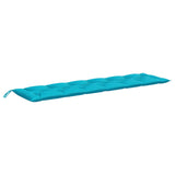 Vidaxl Garden bench cushion 200x50x7 cm Fabric Turquoise