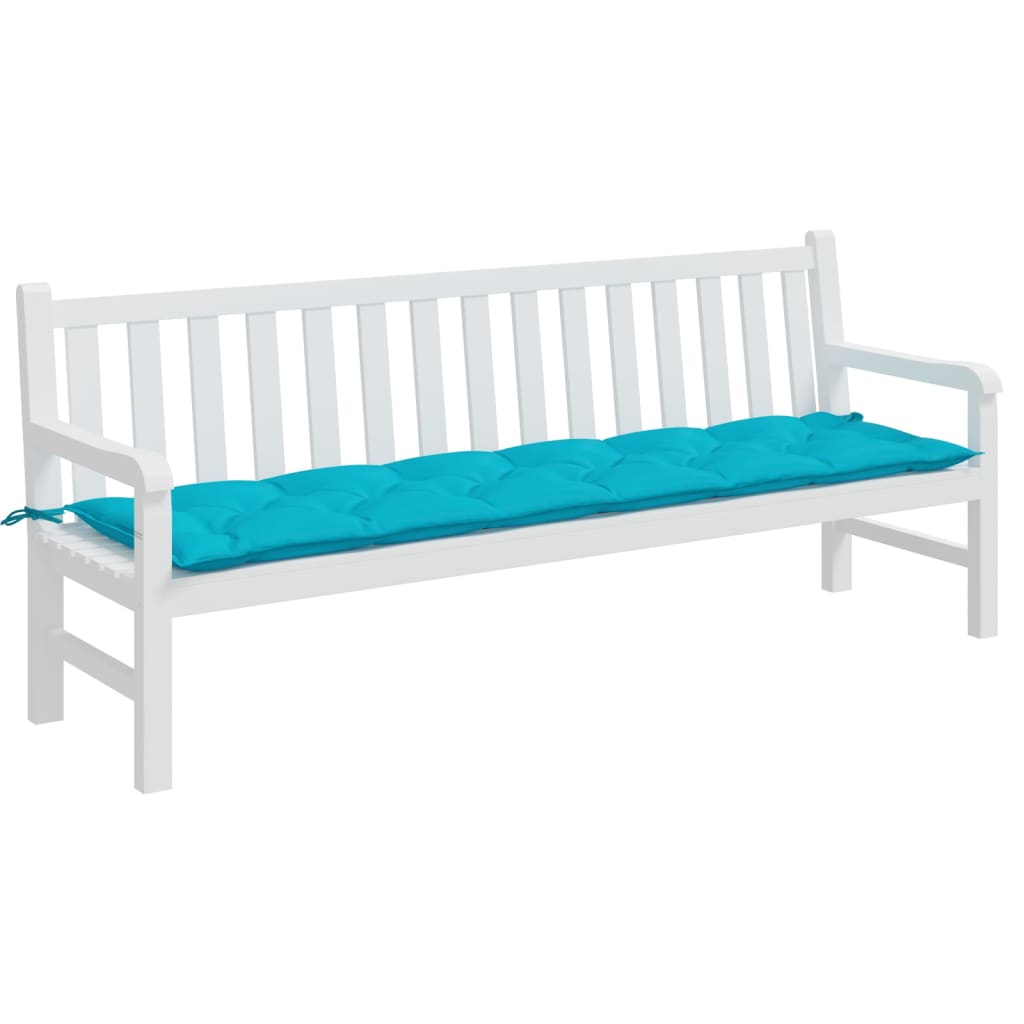 Vidaxl Garden bench cushion 200x50x7 cm Fabric Turquoise