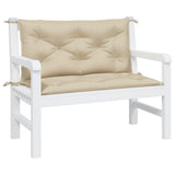 Vidaxx Gartenbankauflagen 2 Stück 100x50x7 cm Oxford-Stoff beige
