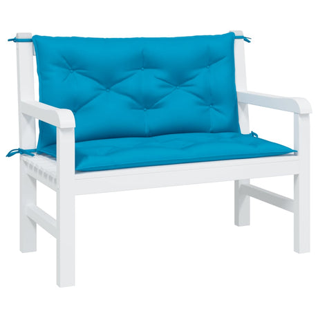 Vidaxx Gartenbankauflagen 2 Stück 100x50x7 cm Oxford-Stoff hellblau