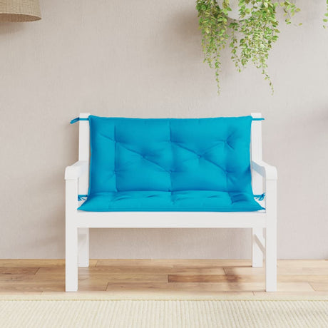 Vidaxx Gartenbankauflagen 2 Stück 100x50x7 cm Oxford-Stoff hellblau