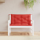 Vidaxl Garden Bench Cushions 2 PCS 100x50x7 CM Oxford Fabric Red