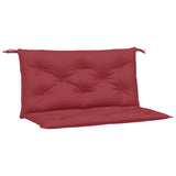 Vidaxx Gartenbankauflagen 2 Stk. 100x50x7 cm Oxford-Stoff weinrot