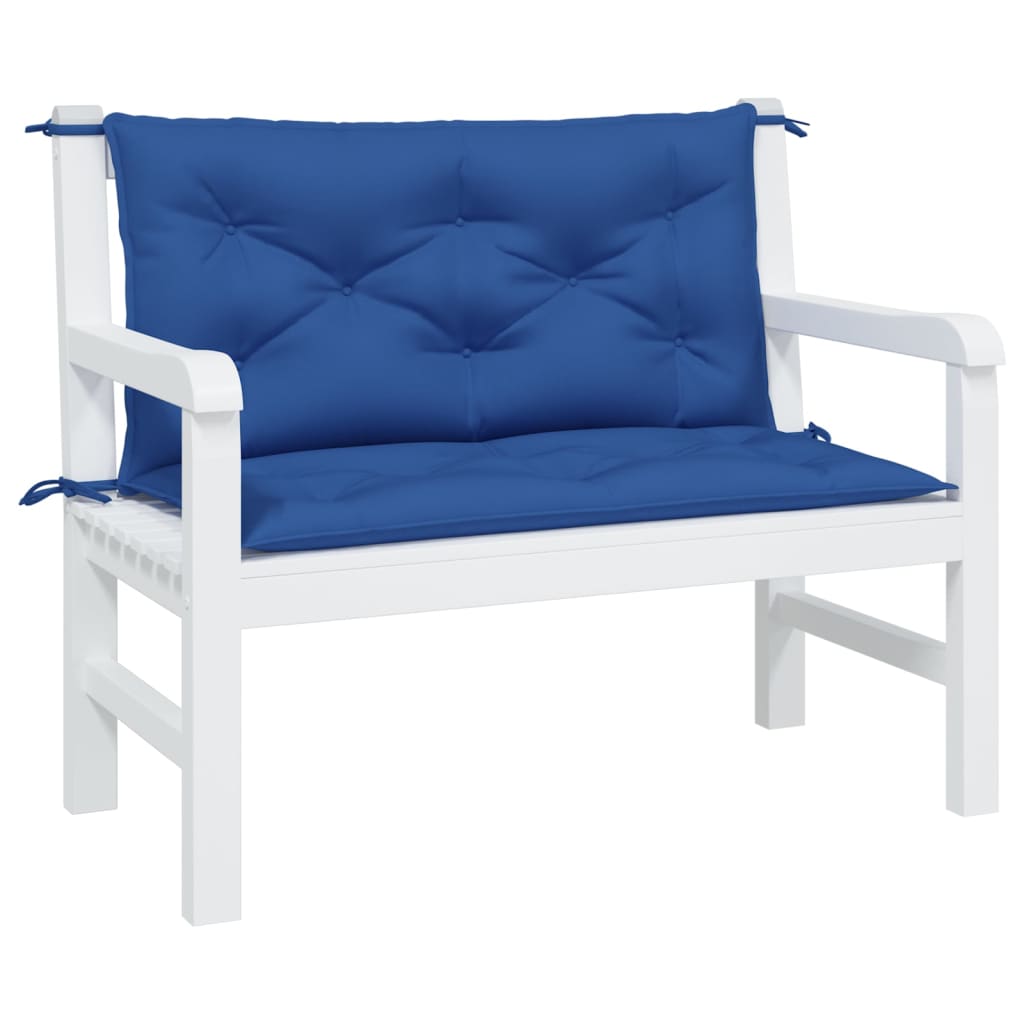 Vidaxx Gartenbankauflagen 2 Stück 100x50x7 cm Oxford-Stoff Königsblau